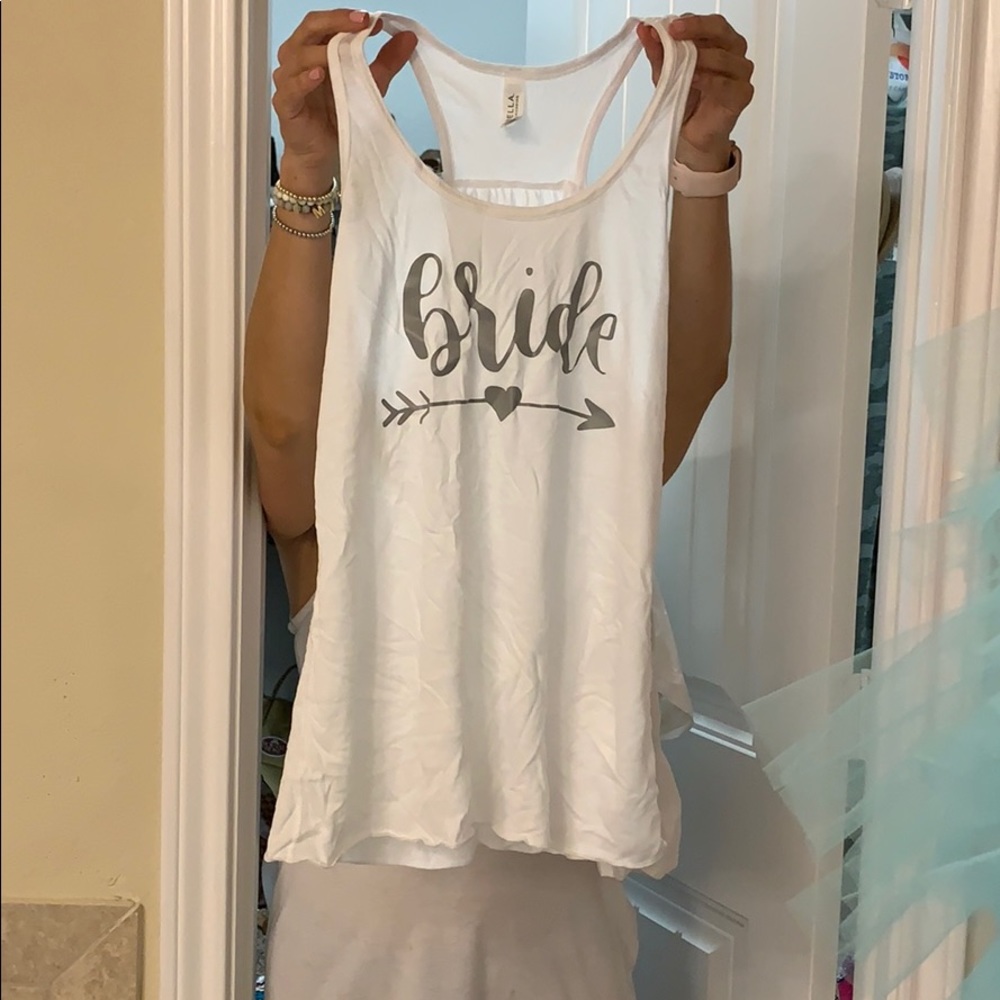 White BRIDE tanktop